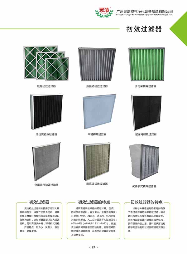 【采購】高效過濾器、初效過濾器(晶興)